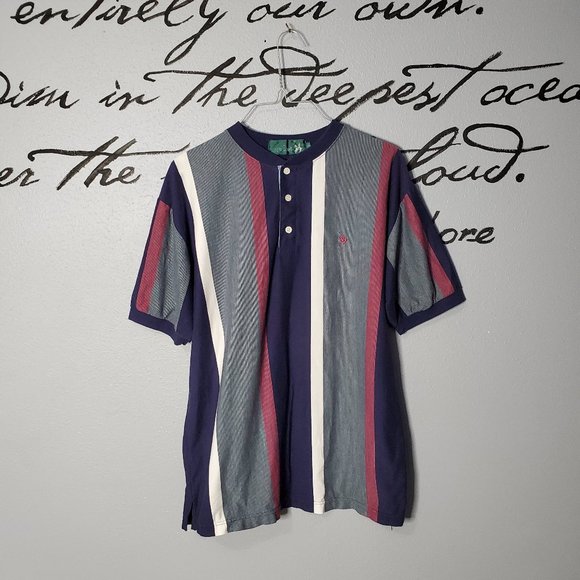 King's Court Other - Vtg King's Court Striped Men's Short Sleeve Shirt